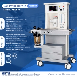 Máy gây mê giúp thở Axcent -Đức APUS X1